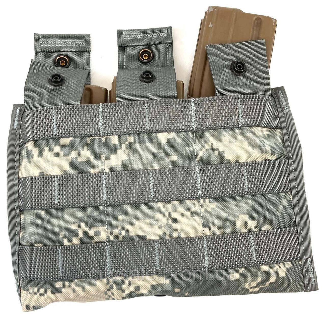 Подсумок тактический General для трех магазинов М4, М16, AR15 Three Mag Pouch пиксель H[, код: 7559222 - фото 1 - id-p2110817445