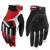 Велоперчатки Thor Ripple MX Glove, черно-красные, размер L