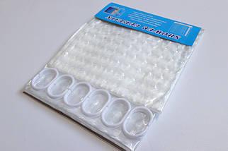 Шторка для ванной силіконова 3D 180*180 см 3d white, фото 4