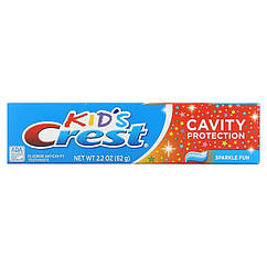Зубна паста Crest Kids Cavity Protection, Fluoride Anticavity Toothpaste, Sparkle Fun 62 g