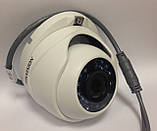 Відеокамера купольна вулична кольорова Hikvision DS-2CE56D0T-IRMF (2.8mm), фото 2