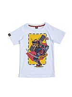 Детская футболка MANTO kids t-shirt SAMURAJ white