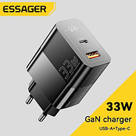 Зарядное устройство Essager 33 Вт Type C + USB