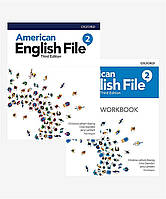 American English File Third Edition 2 Student's Book + Workbook. Учебник и рабочая тетрадь