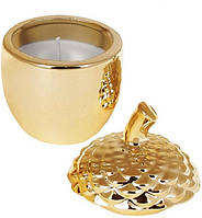 Декоративная свеча с крышкой Золотой желудь Bona-Di 727-351 H[, код: 8196571