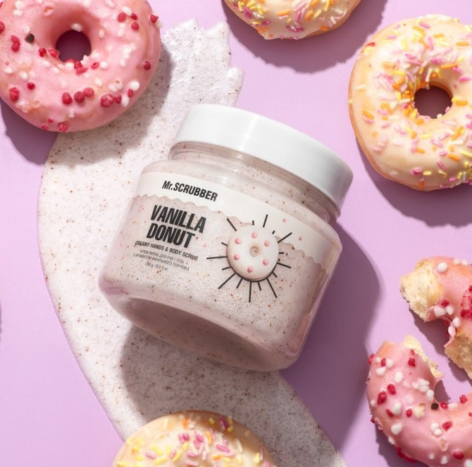 Крем-скраб для рук і тіла Mr.SCRUBBER "Vanila Donut" 250мл