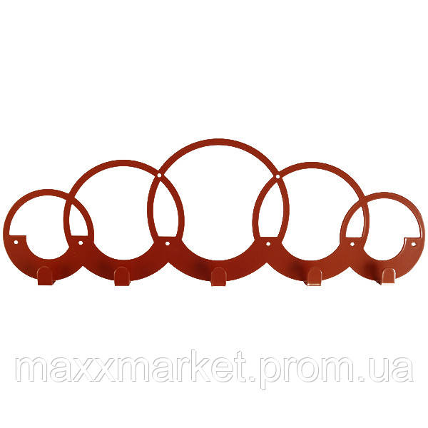 Вешалка настенная Glozis H-071 50см х 17 см Rings ZR, код: 1807562 - фото 1 - id-p2110803515