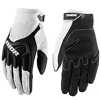 Велоперчатки Thor Ripple MX Glove, черно-белые, размер L