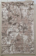 Ковер 1,50*2,30 бежевый цвет Diamond с коротким ворсом абстракция