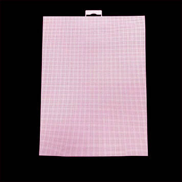 Канва пластикова каунт 14 28х21 см, колір рожевий