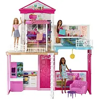 Ляльковий Дім Барбі і 3 ляльки Barbie Dollhouse And Furniture Set With 3 Dolls