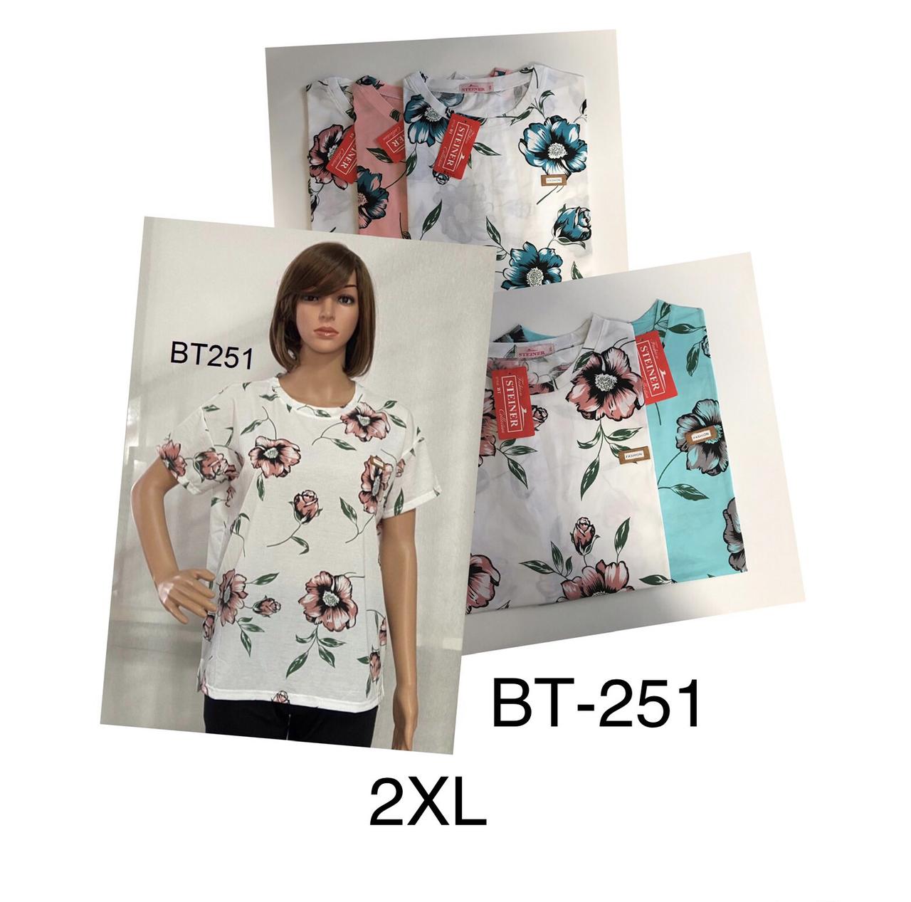 Жіноча футболка бавовна розмір норма 2XL Мікс колір (від 10 шт.)