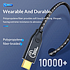 Кабель зарядний Orico USB Type-C 3.2 Gen2*2 100 Вт 5 А/20 В 20 Гбіт/с 4K@60 Гц PD QC 4.0 0.5 м Black (CM32-05-BK), фото 4