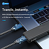 Кабель зарядний Orico USB Type-C 3.2 Gen2*2 100 Вт 5 А/20 В 20 Гбіт/с 4K@60 Гц PD QC 4.0 0.5 м Black (CM32-05-BK), фото 10