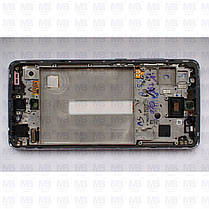 Дисплей Samsung A528 Violet A52s 2021 (GH82-26863C) сервісний оригінал у складі з рамкою, фото 3