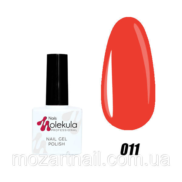 Гель-лак Nails Molekula 11 (яскраво-червоний), 11ml, фото 1