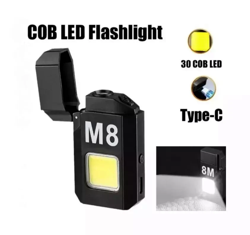 Запальничка електрична з ліхтариком Lovers LV-6002 COB Lamp cigarette lighter