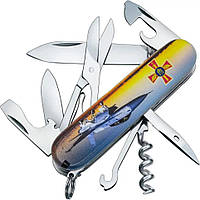 Нож Victorinox Climber Army Самолет + Эмблема ПС ЗСУ 1.3703.3_W3040p ll