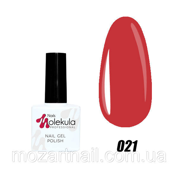 Гель-лак Nails Molekula 21 (червоно-цегляний), 11ml