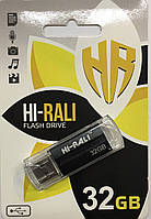 Флеш накопитель Флешка USB 2.0 32Gb Hi-Rali Corsair series чёрная, HI-32GB3CORSL HP227