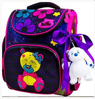 Рюкзак школьный каркасный+брелок+сумка для обуви Bear Delune 35х25х15 см 14л