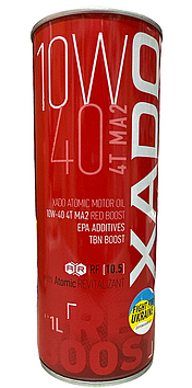 Масло XADO Atomic Oil 10W-40 4T MA SuperSynthetic 1L