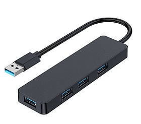 Хаб на 4 порти USB 3.0, пластик, чорний Gembird UHB-U3P4-04 — MegaLavka