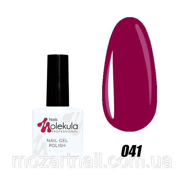 Гель-лак Nails Molekula 41 (темно-малиновий), 11ml