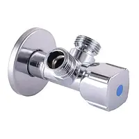 Кран для подключения сантехники двойной 1/2"х1/2"х1/2" Selba Double SL-1588