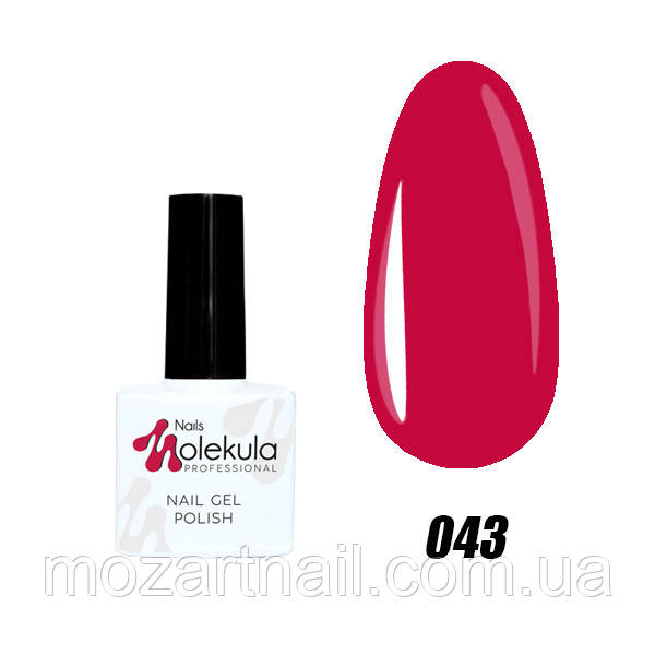 Гель-лак Nails Molekula 43 (яскрава малина), 11ml
