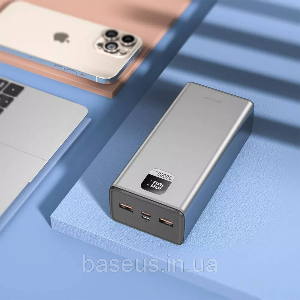 Повербанк з швидкою зарядкою Proove Guardian 22.5W 30000mAh сірий (PBG322210004), фото 1