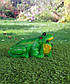 Садова фігура Жаба з жабеням 14х20х28 см гіпс - садовий декор, фото 2
