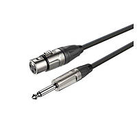 Микрофонный кабель Jack 6.3 mono XLR Female Roxtone DMX-J210-L3 3м