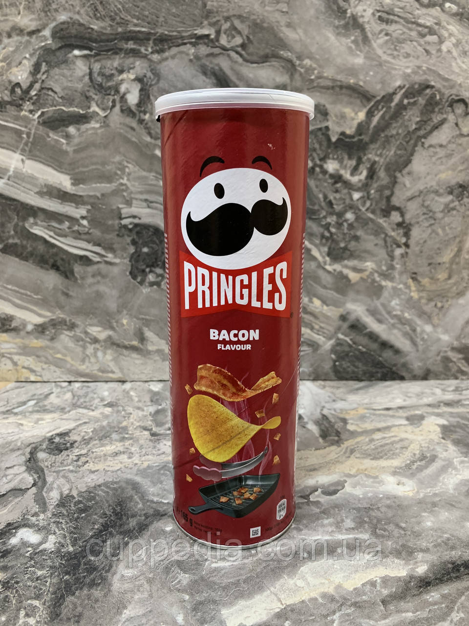 Чипси Pringles Bacon зі смаком бекону 165 грм