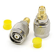 Перехідник антенний RP-SMA Female to RP-TNC Male з'єднувач конектор адаптер для антени, подовжувачів, фото 2