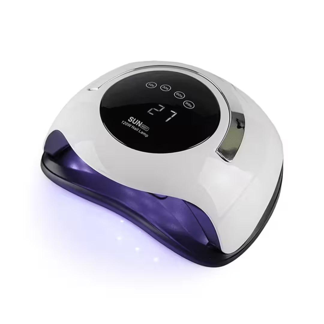 Лампа для манікюру SUN BQ-5T 120W з ручкою, біла, фото 1
