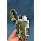 Електроімпульсна запальничка USB Explorer JL317 дугова електронна запальничка Камуфляж Лучшая цена, фото 4