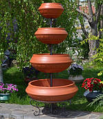 Вазон-піраміда для квітів чотирьохрівнева GrunWelt 750