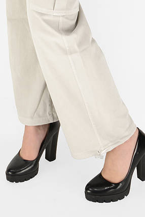 Джинси літні жіночі бавовняні Штани карго парашут літні Молочний 2XL, фото 2