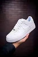 Мужские кроссовки Nike Air Force 1 Low, кожа, белый, Вьетнам Найк Еір Форс 1 Лов білі шкіряні 45