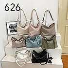 Сумочка жіноча містка на блискавці зі штучної шкіри у різних кольорах Fedya, фото 2