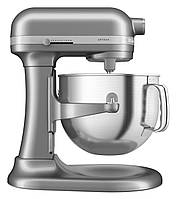 Профессиональный миксер - тестомес KitchenAid 5KSM70SHXEMS с подъемной чашей 6,6 л, серебряный медальйое