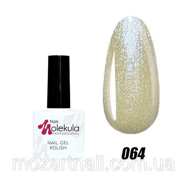 Гель-лак Nails Molekula 64 (місячно-блакитне сяйво), 11ml, фото 1