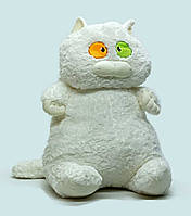 Мягкая играшка-подушка Shantou "Толстый Кот" белый K15215-1