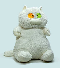 М'яка іграшка-подушка Shantou "Товстий Кіт" білий K15215-1