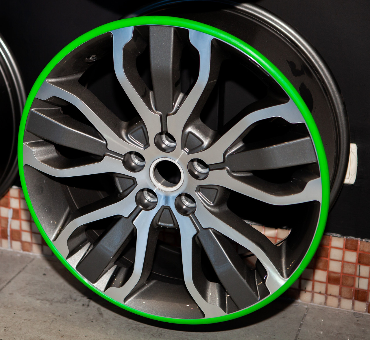 Флиппер резинка для защити дисков колес GLZ Motors R13, зеленый (ID ...