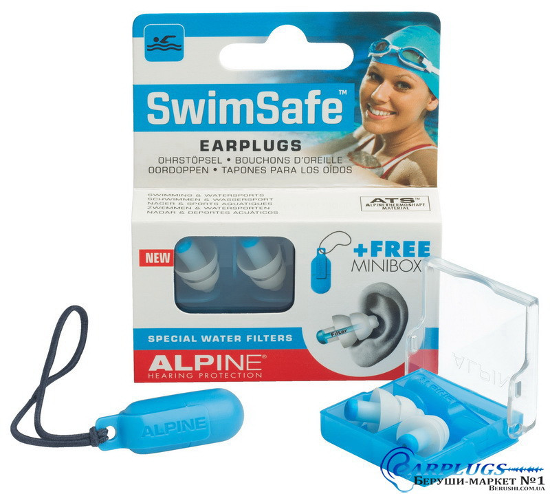 Лучшие Беруши для плавания Alpine SwimSafe + ПОДАРОК, Голландия. - фото 3 - id-p238839799