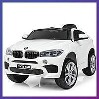 Детский электромобиль на аккумуляторе BMW X6 JJ2199 с пультом радиоуправления для детей 3-8 лет Белый