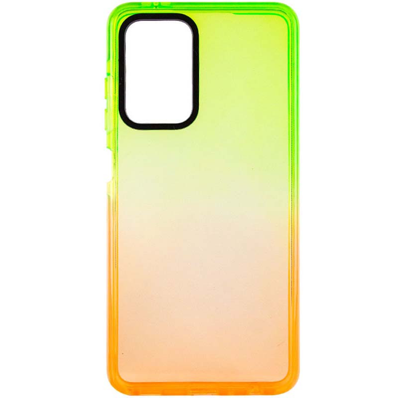 Чохол TPU+PC Sunny Gradient для Xiaomi Redmi Note 10 Pro / 10 Pro Max Салатовий / Помаранчевий, фото 1