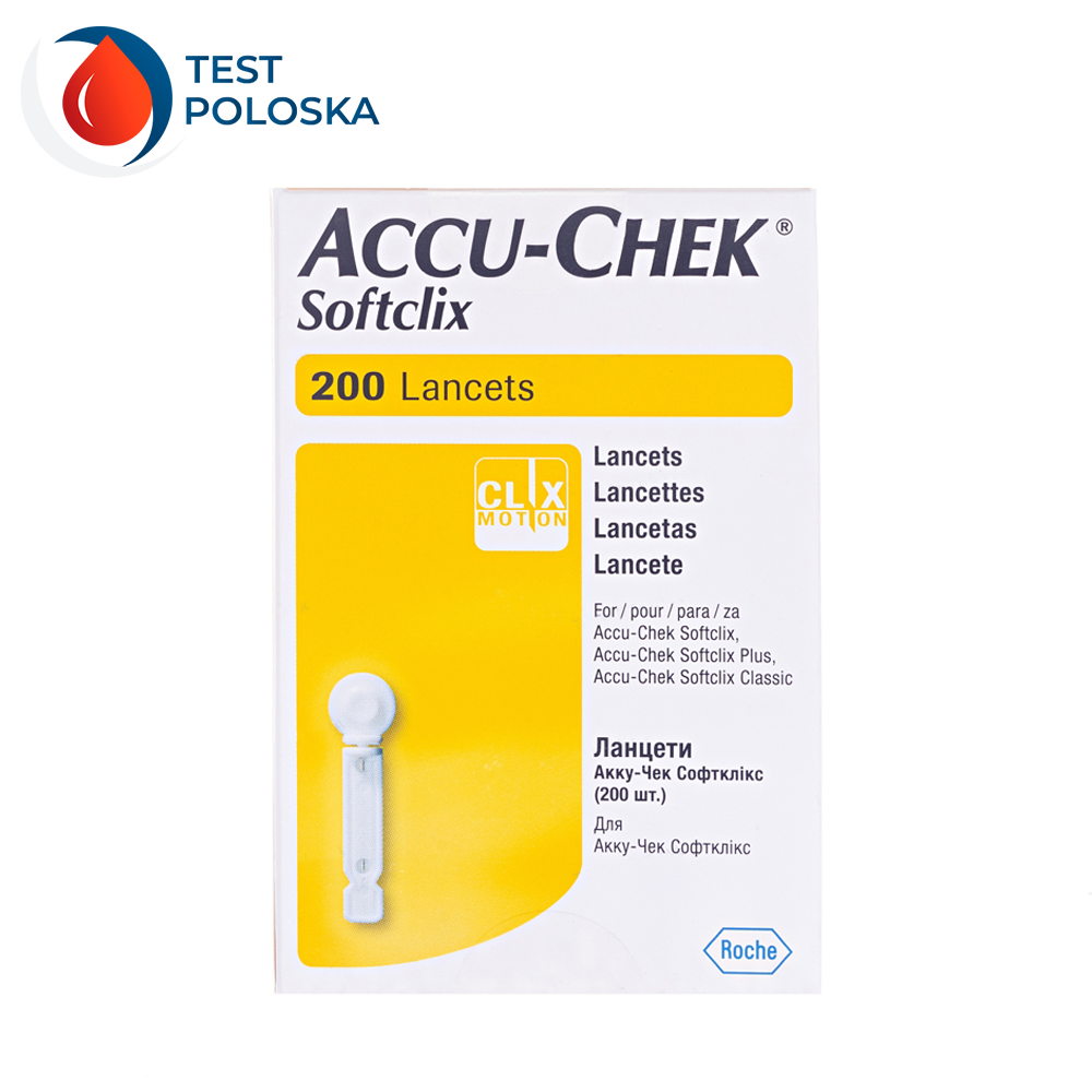 Ланцети Акку Чек Софтклікс (Accu-Chek Softclix) 200 штук